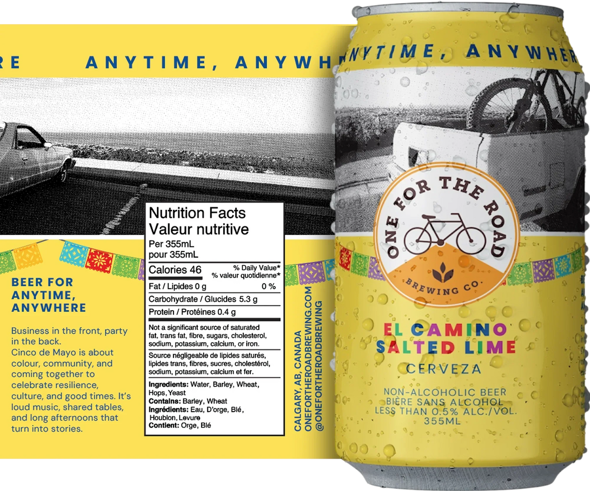 One For The Road - El Camino Salted Lime Cerveza - Limited Time Offer